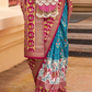 Elegant Silk Saree Featuring Classic Patola Print Work