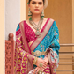 Elegant Silk Saree Featuring Classic Patola Print Work