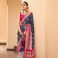 Elegant Silk Saree Featuring Classic Patola Print Work