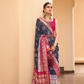 Elegant Silk Saree Featuring Classic Patola Print Work