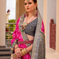 Elegant Silk Saree Featuring Classic Patola Print Work
