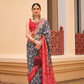 Elegant Silk Saree Featuring Classic Patola Print Work