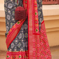 Elegant Silk Saree Featuring Classic Patola Print Work