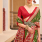 Elegant Silk Saree Featuring Classic Patola Print Work
