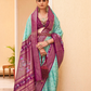 Elegant Silk Saree Featuring Classic Patola Print Work