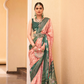 Elegant Silk Saree Featuring Classic Patola Print Work
