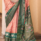 Elegant Silk Saree Featuring Classic Patola Print Work