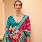Elegant Silk Saree Featuring Classic Patola Print Work