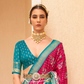 Elegant Silk Saree Featuring Classic Patola Print Work