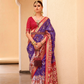 Elegant Silk Saree Featuring Classic Patola Print Work