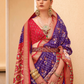 Elegant Silk Saree Featuring Classic Patola Print Work