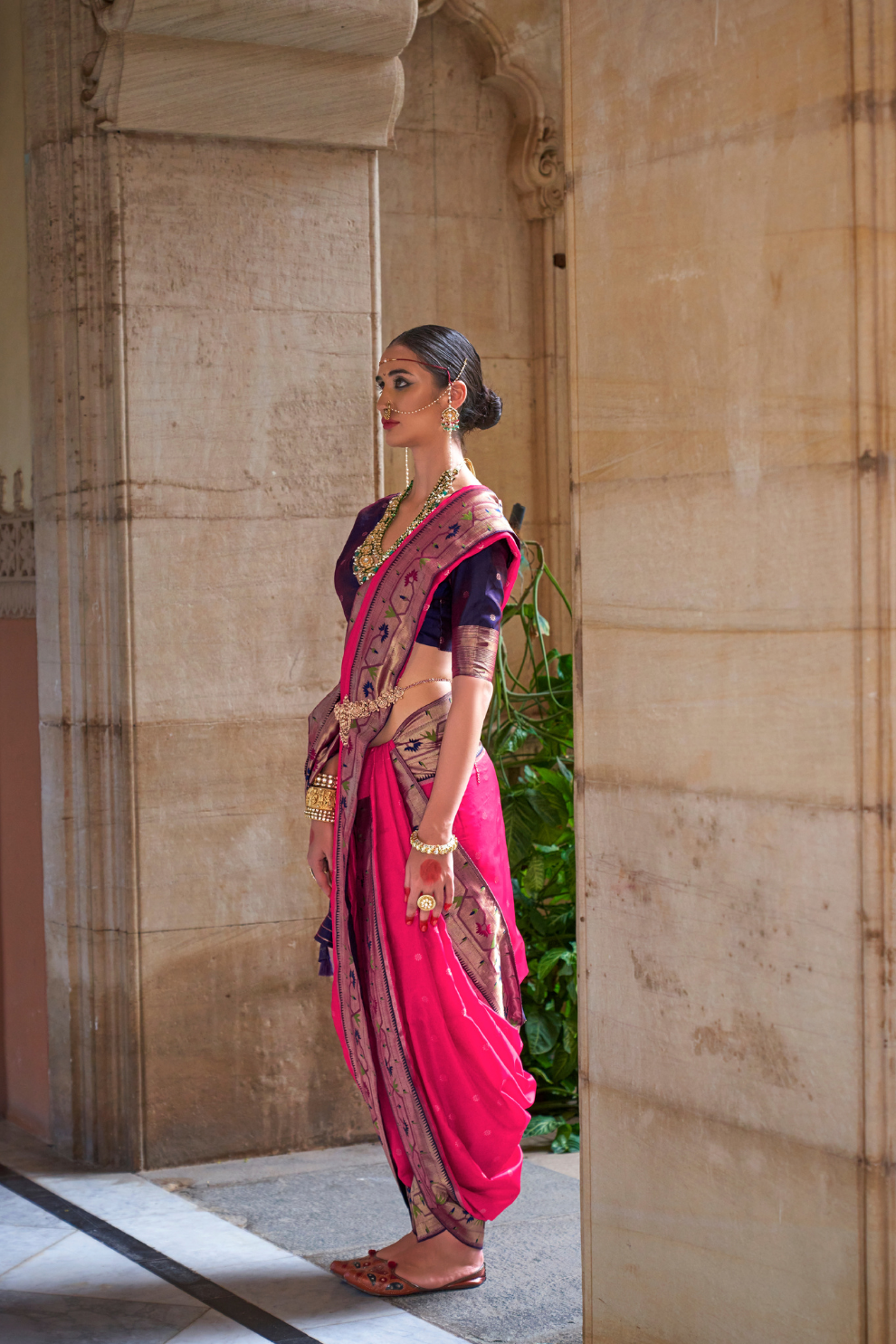 Graceful Floral Woven Zari Paithani Saree for Festive Wear