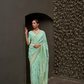 Designer Two-Tone Weaving Saree in Nylon Chinon