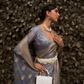Designer Two-Tone Weaving Saree in Nylon Chinon