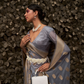 Designer Two-Tone Weaving Saree in Nylon Chinon