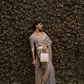 Designer Two-Tone Weaving Saree in Nylon Chinon