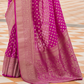 Handloom Crafted Saree in Nylon Silk Georgette for Festive Wear