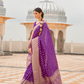 Handloom Crafted Saree in Nylon Silk Georgette for Festive Wear