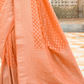 Handloom Crafted Saree in Nylon Silk Georgette for Festive Wear
