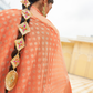 Handloom Crafted Saree in Nylon Silk Georgette for Festive Wear
