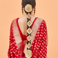Handloom Crafted Saree in Nylon Silk Georgette for Festive Wear