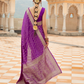 Handloom Crafted Saree in Nylon Silk Georgette for Festive Wear