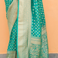 Handloom Crafted Saree in Nylon Silk Georgette for Festive Wear