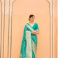 Handloom Crafted Saree in Nylon Silk Georgette for Festive Wear