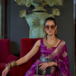 Nylon Pure Satin Handloom Weaving Saree with Subtle Elegance