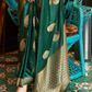 Glossy Nylon Weaving Silk Saree for Festive & Formal Elegance