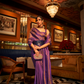 Nylon Satin Saree with Copper Zari Weaving Elegance