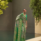 Two-Tone Nylon Woven Silk Saree with Elegant Shine