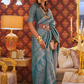 Traditional Kanchipuram Silk Saree with Handloom Weaving Elegance