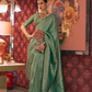 Traditional Kanchipuram Silk Saree with Handloom Weaving Elegance