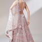 Elegant Mirror & Sequin Embroidered Net Party Lehenga