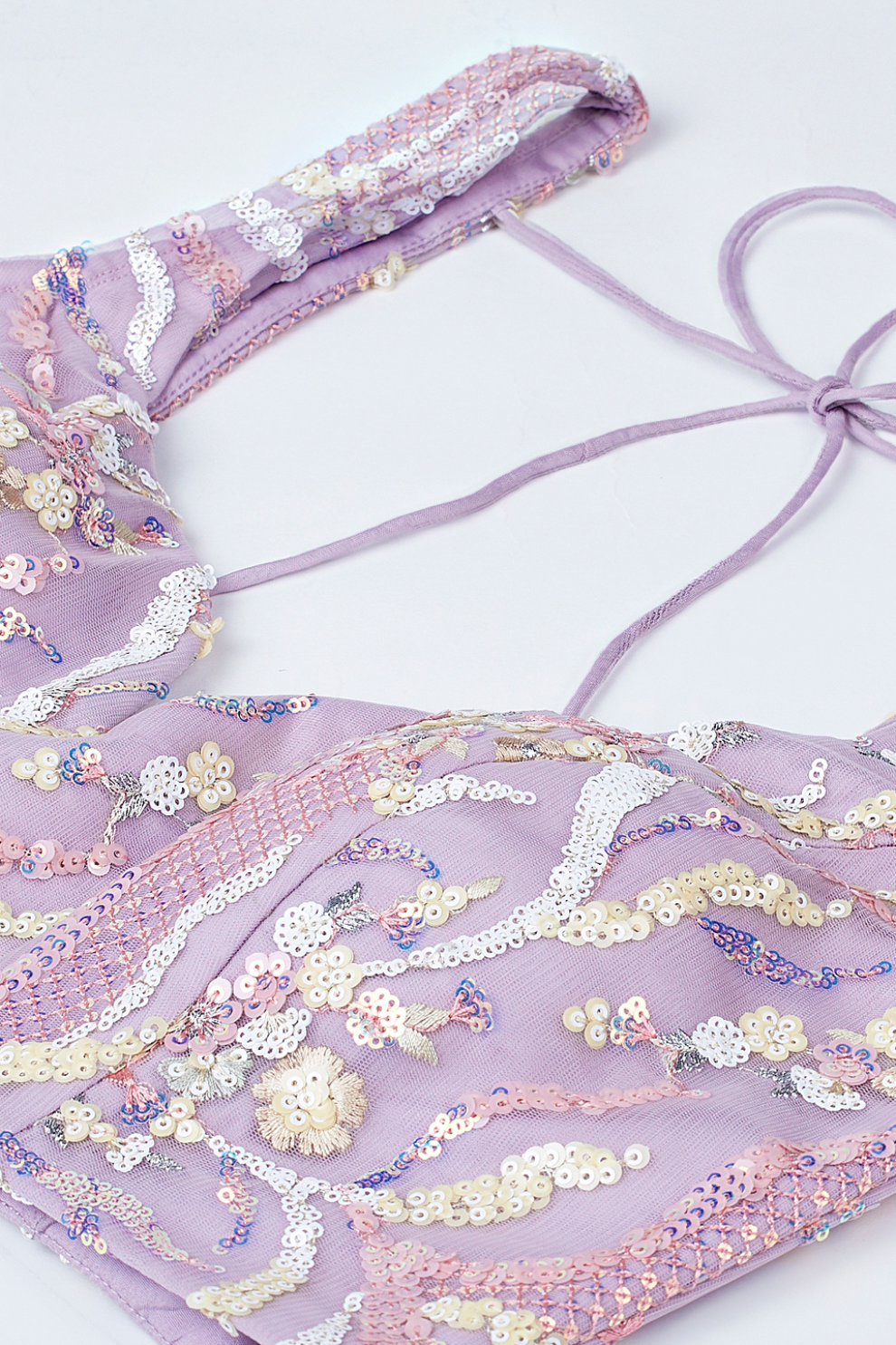 Net Sequins And Thread Embroidery Lehenga Choli Dupatta