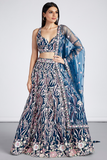 LAVANTE_FASHION_Net_Sequins_and_thread_embroidery_Semi-Stitched_Lehenga_choli_Dupatta_1 - LaVante Fashion