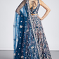 Net Sequins And Thread Embroidery Lehenga Choli Dupatta