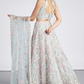 Net Sequins And Thread Embroidery Lehenga Choli Dupatta
