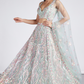 Net Sequins And Thread Embroidery Lehenga Choli Dupatta