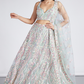 Net Sequins And Thread Embroidery Lehenga Choli Dupatta