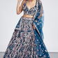 Net Sequins And Thread Embroidery Lehenga Choli Dupatta