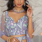 Graceful Net Semi-Stitched Lehenga Choli With Sequin Detailing