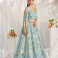 Graceful Net Semi-Stitched Lehenga Choli With Sequin Detailing