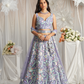 Graceful Net Semi-Stitched Lehenga Choli With Sequin Detailing
