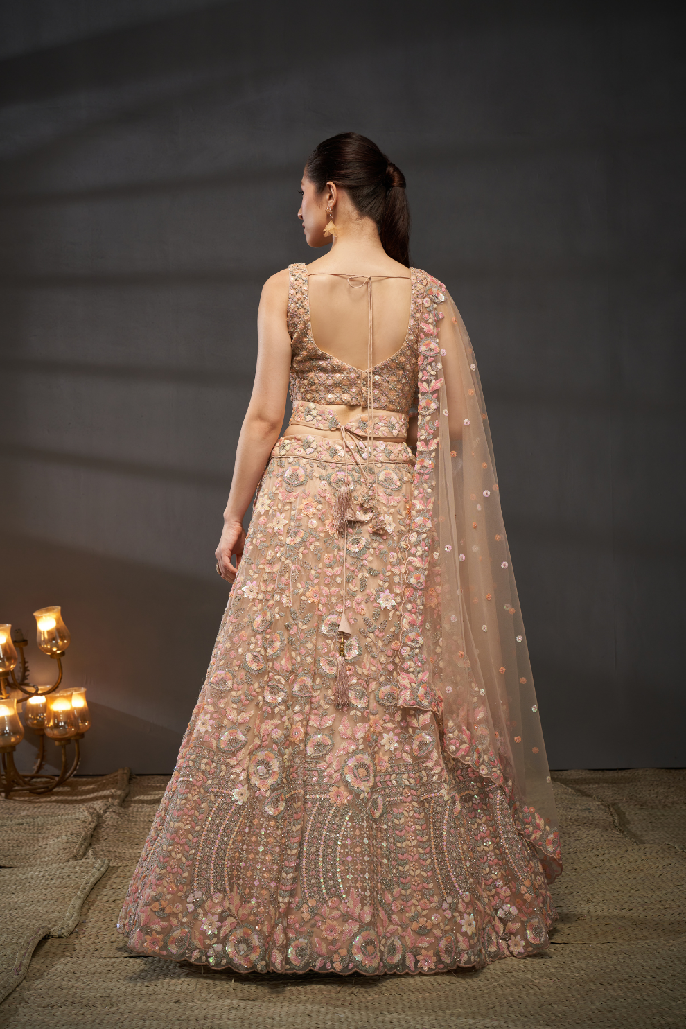 Heavy Zarkan Embroidery Semi-Stitched Lehenga Choli with Dupatta