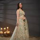 Heavy Zarkan Embroidery Semi-Stitched Lehenga Choli with Dupatta