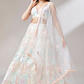 Multi-Sequins Work Net Lehenga for Party Wear