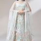 Multi-Sequins Work Net Lehenga for Party Wear