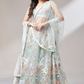Multi-Sequins Work Net Lehenga for Party Wear